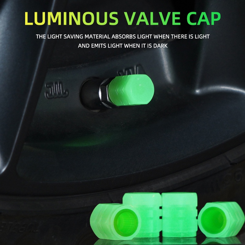 Set 10 nắp van bánh xe hơi KEVANLY đính đá sáng lấp lánh thủ công