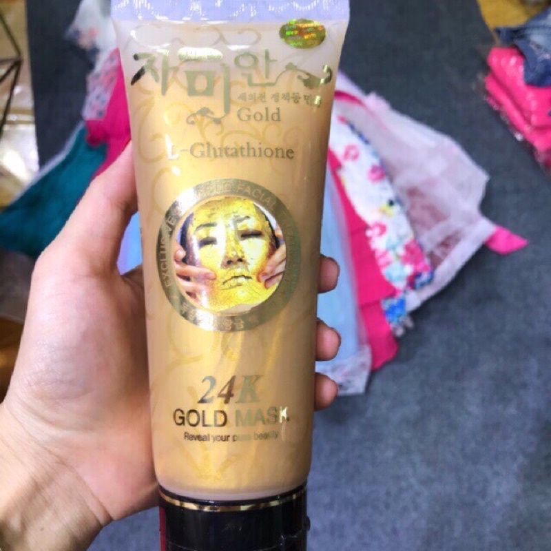 Mặt Nạ Vàng 24K Gold Mask Thái Lan chính hãng (Hàng có tem vàng)