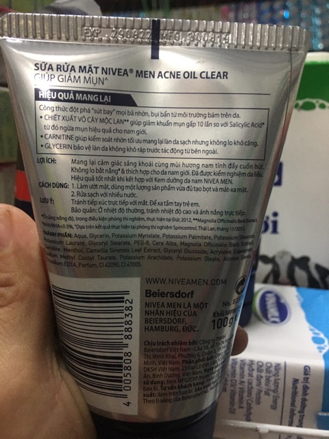 SỮA RỬA MẶT NIVEA MEN 100g
