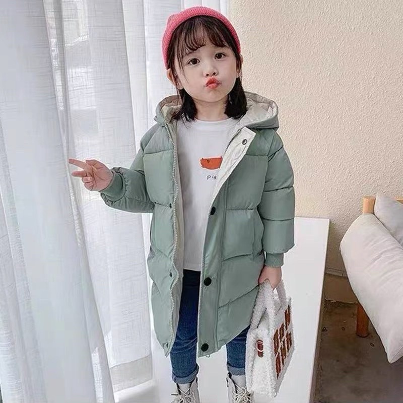Áo phao dáng dài cho bé trai bé gái