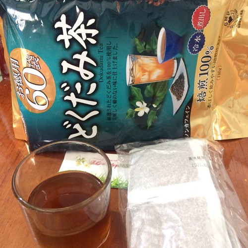 [Có sẵn] Trà diếp cá giảm mụn Dokudami Tea dạng túi lọc 180g Orihiro - 60 gói nhỏ (Made in Japan)