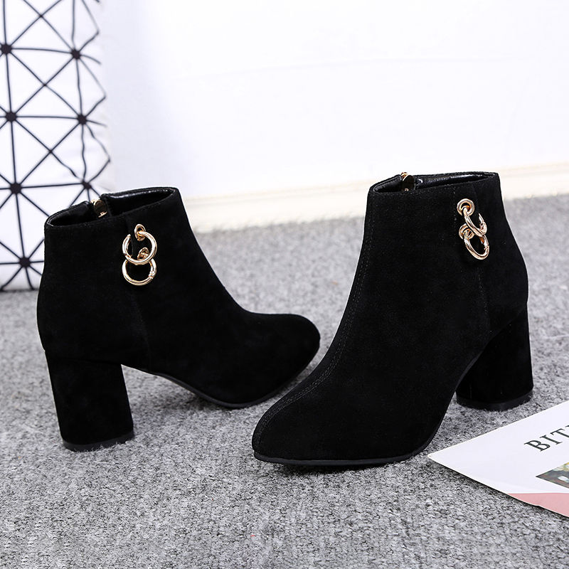 Giày Bốt Martin Nữ Cổ Thấp Thời Trang Anh size 35-43