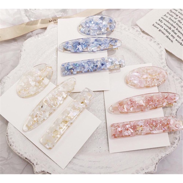 Set 3 kẹp vỏ sò.