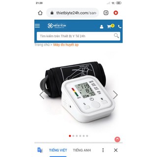 Máy đo huyết áp bắp tay.