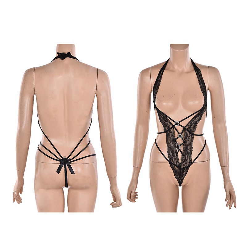 Bộ Đồ Ngủ Liền Thân Phối Ren Quyến Rũ Cho Nữ