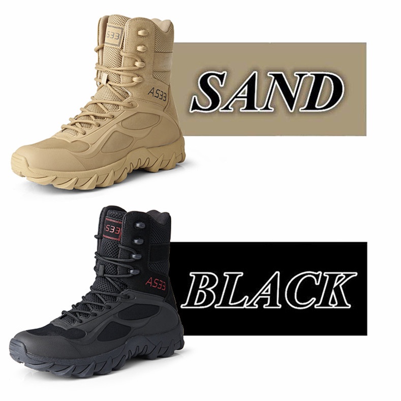 Giày Boots Quân Đội Trọng Lượng Nhẹ Chống Trượt Cao Cấp Cho Nam