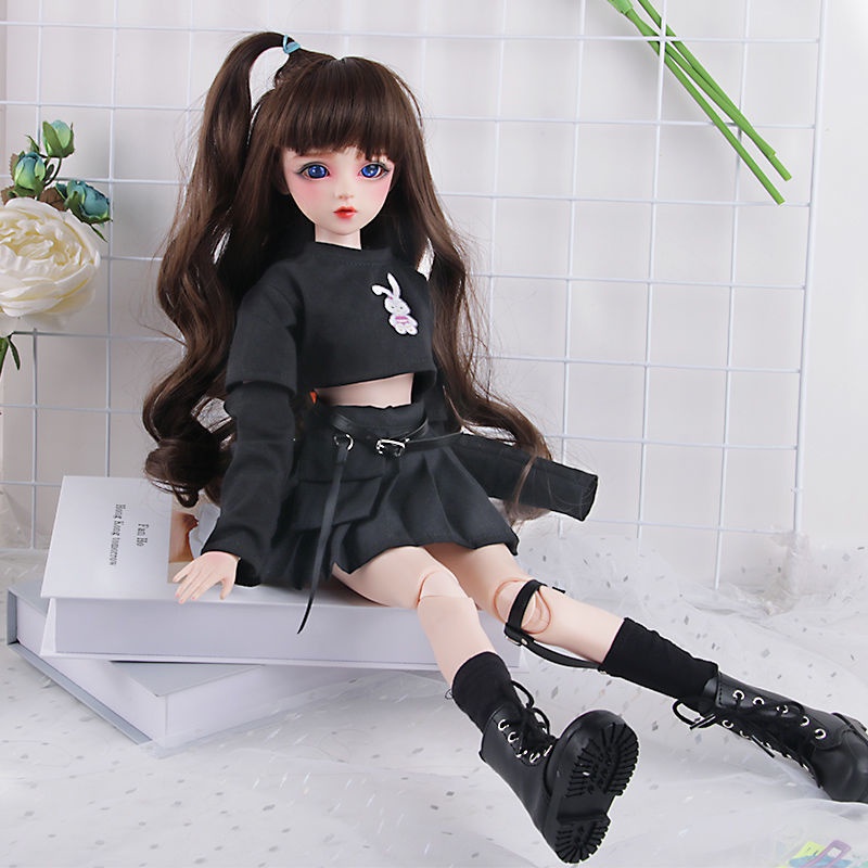 Búp Bê Barbie. Búp Bê 60cm loli JK Mặc Váy Ngắn Dễ Thương