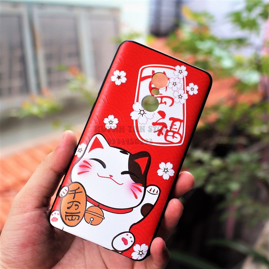 Ốp Xiaomi Redmi Note 4 MTK X20 TPU dẻo in 3D nổi Tết 2019 (HÌNH BẤT KÌ)