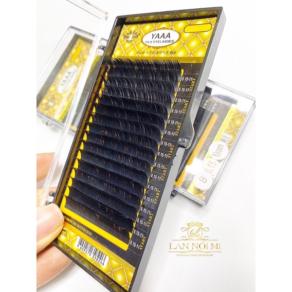 MI YAA 0.07 các độ cong C,Cc,D,U khay mix số  các loại, sợi mi được ưa thích tại thị trường Châu Âu