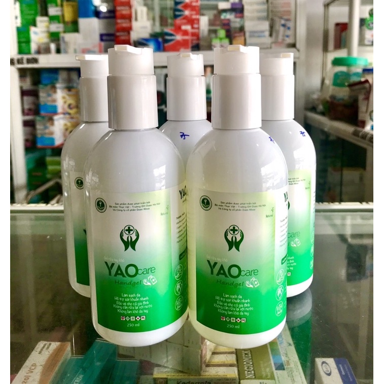 NƯỚC SẢN KHUẨN TAY KHÔ YAO CARE HANDGEL (250ml) - SÁT KHUẨN NHANH, LÀM SẠCH DA, BẢO VỆ CƠ THỂ KHỎI CÁC TÁC NHÂN GÂY BỆNH