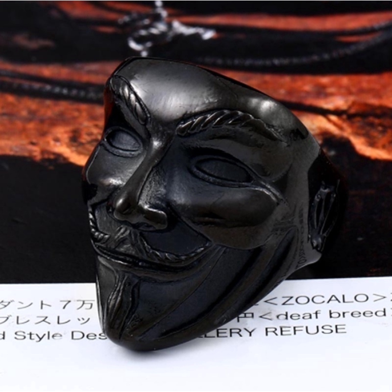 Nhẫn thép không gỉ phong cách Gothic đẹp mắt cho nam