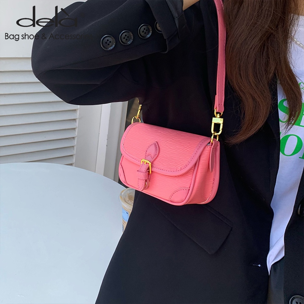 Dela Túi Đeo Vai Hình Vuông Cỡ Nhỏ Phong Cách Hàn Quốc Thời Trang Cho Nữ