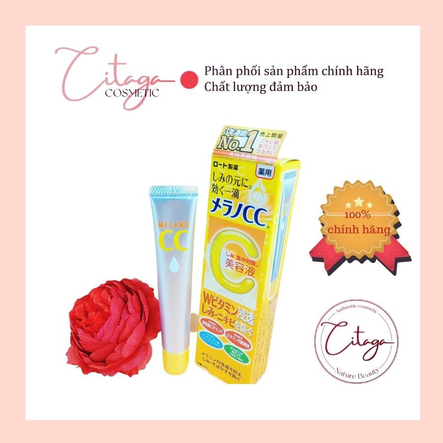 Serum Melano CC Vitamin C, E ngừa mụn và dưỡng trắng (hàng Nhật cao cấp mẫu 2021)