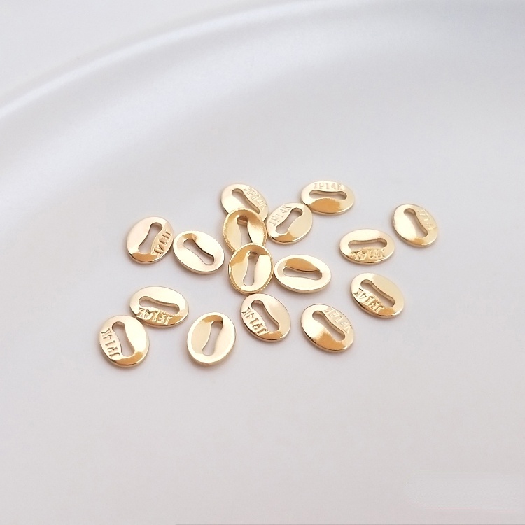 Bộ 10 Khóa Cài Đầu Nối Thẻ Nhớ 8 Chữ Cái Mạ Vàng Bạc 14k18K Trang Sức diy