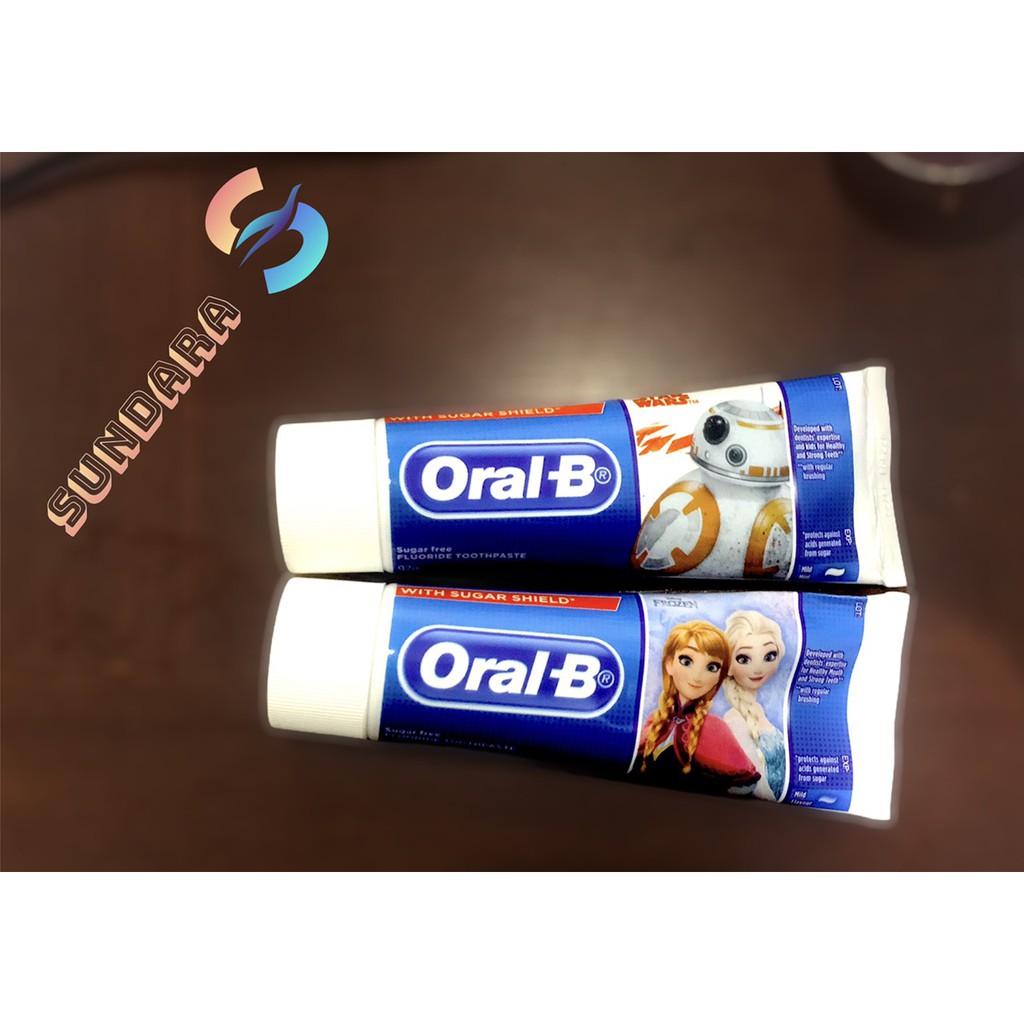 Kem Đánh Răng Trẻ Em ORAL-B Kids 3 & 6 Years Sugar Shield 92G Ngừa Sâu Răng Toàn Diện - Chính Hãng