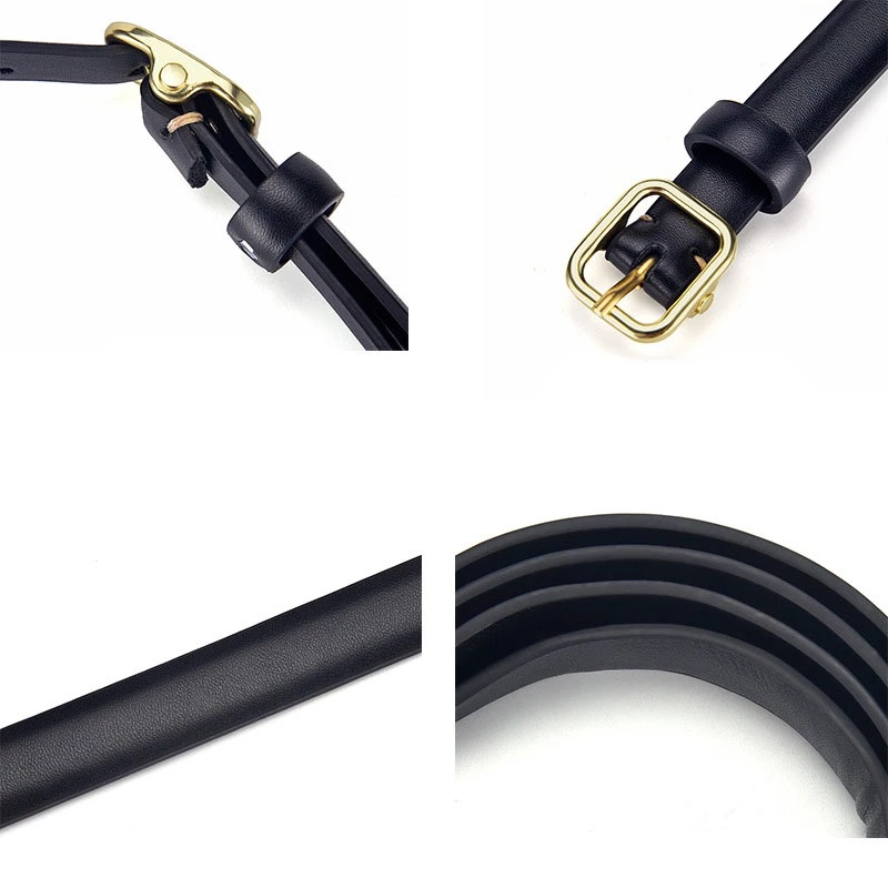 SmileFairyCC【COD &amp; Hàng Có Sẵn】Thắt Lưng Da Mềm Khóa Kim Loại Hình Tròn/Vuông Thời Trang Công Sở Cho Nữ