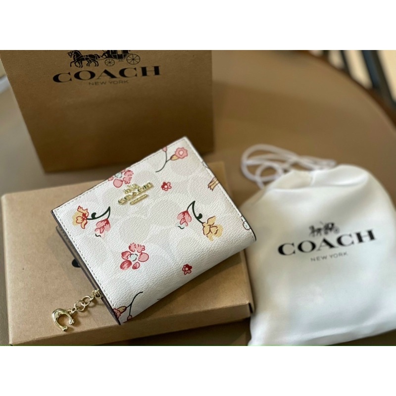 Ví coach mini nắp gập
