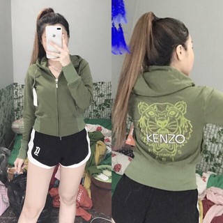 Áo Khoác Da Cá Thêu KenZo