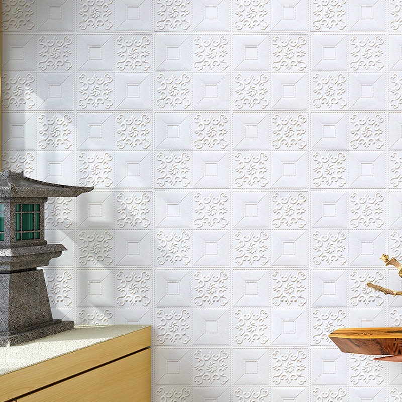 Miếng Xốp dán tường hoa văn cao cấp kt 35x35cm