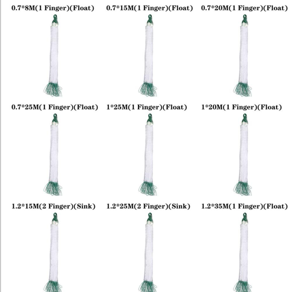 MUVAKO Lưới Bắt Cá Bằng Nylon Bền Chắc 8/15/20/25M
