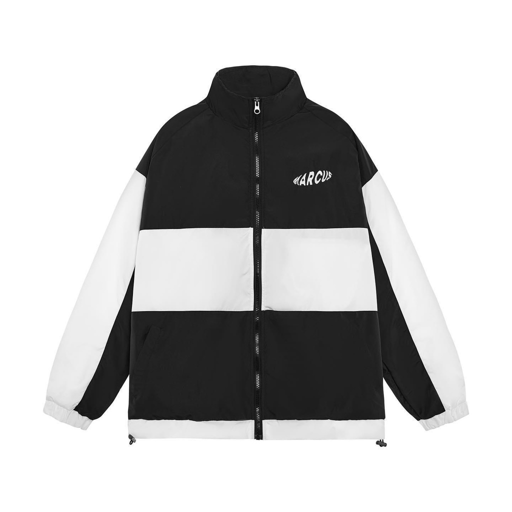 Áo khoác jacket MARCUS ullzang dù 2 lớp unisex - Áo khoác nam nữ Ullzang Basic có form rộng XL - OCEAN.CLO