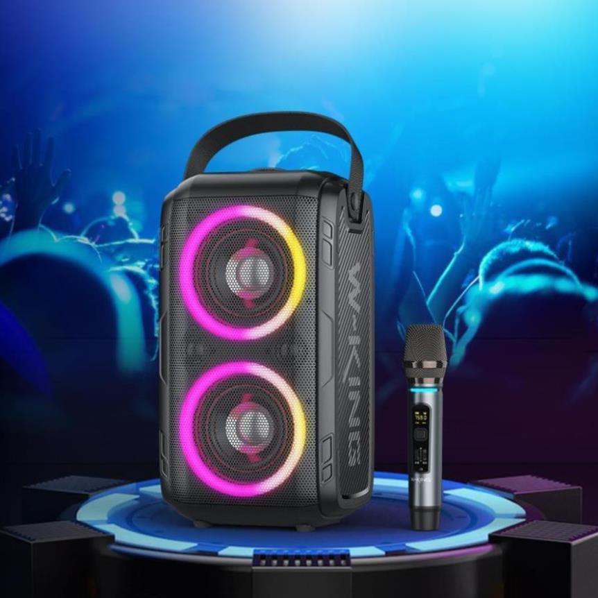 Loa kéo karaoke W-King T9 mạnh mẽ, Loa karaoke tặng kèm micro chính hãng, bh 6 tháng