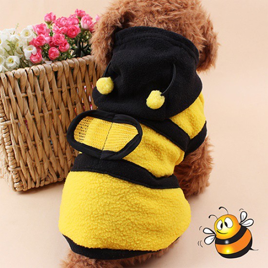 Áo Hoodie Hình Ong Cho Thú Cưng
