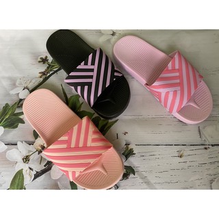 Dép lê nữ quai ngang kẻ đế mềm 3249 không hôi chân,chống trơn trượt