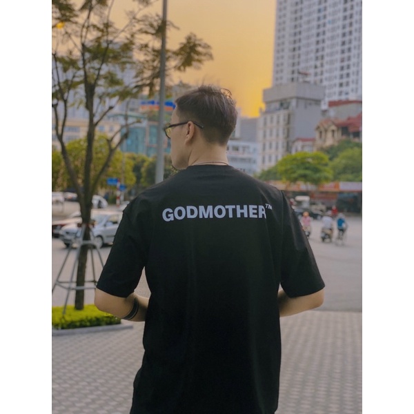 Áo Thun Nam Nữ Unisex Form Rộng Tay Lỡ 100% Cotton Godmother