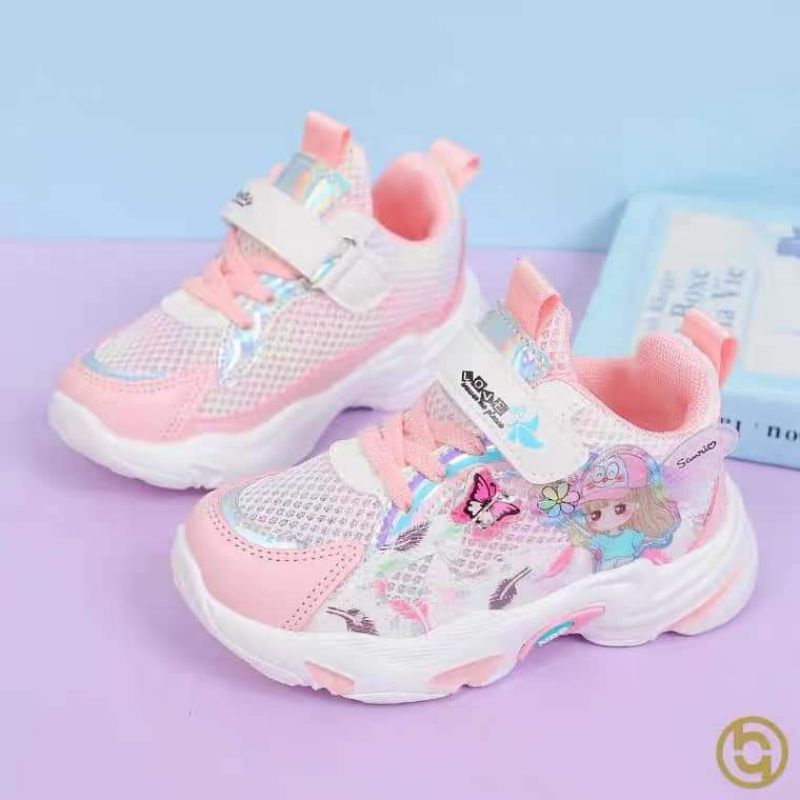 Giày công chúa elsa cho bé gái kiểu dáng giày thể thao trẻ em từ 3 tuổi -10 tuổi