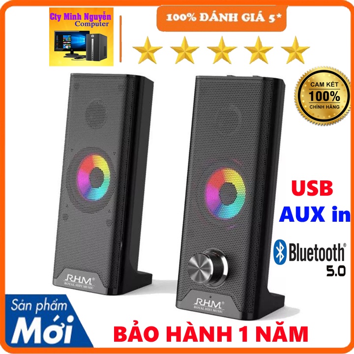 Loa bluetooth RHM RM -116BT 2.0 công suất 3w, kết nối  USB, AUX BH 12 Tháng