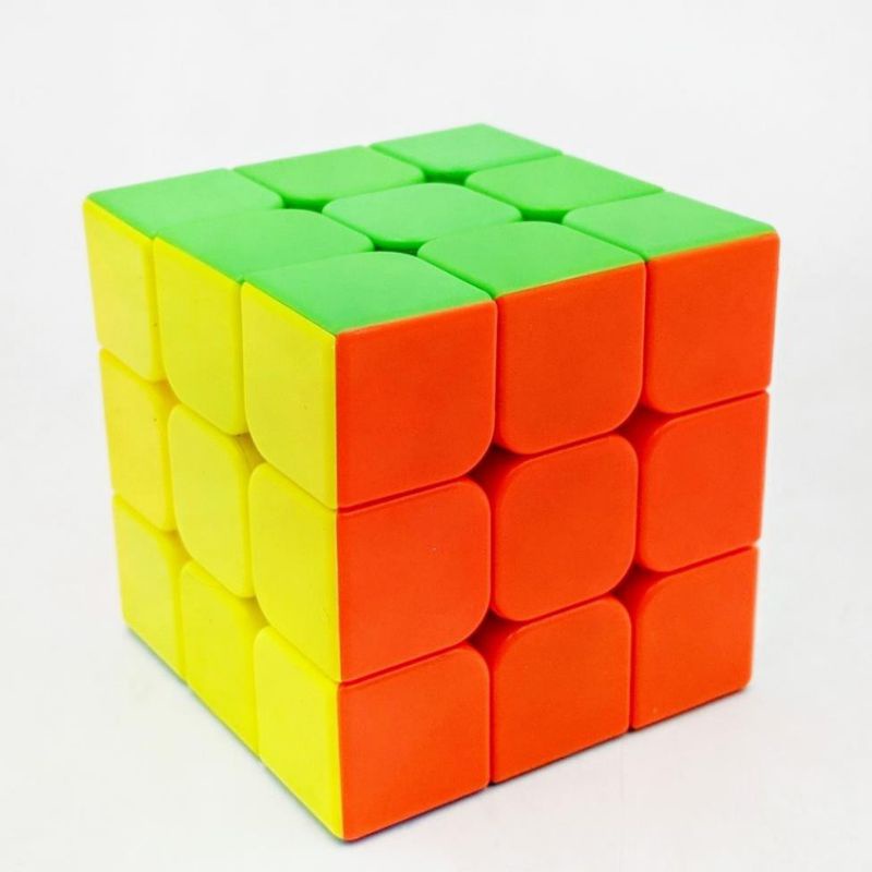 Bộ 3 Rubik + Móc Khóa - Vỉ Rubik Kèm Móc Khóa - Mô Hình Rubik