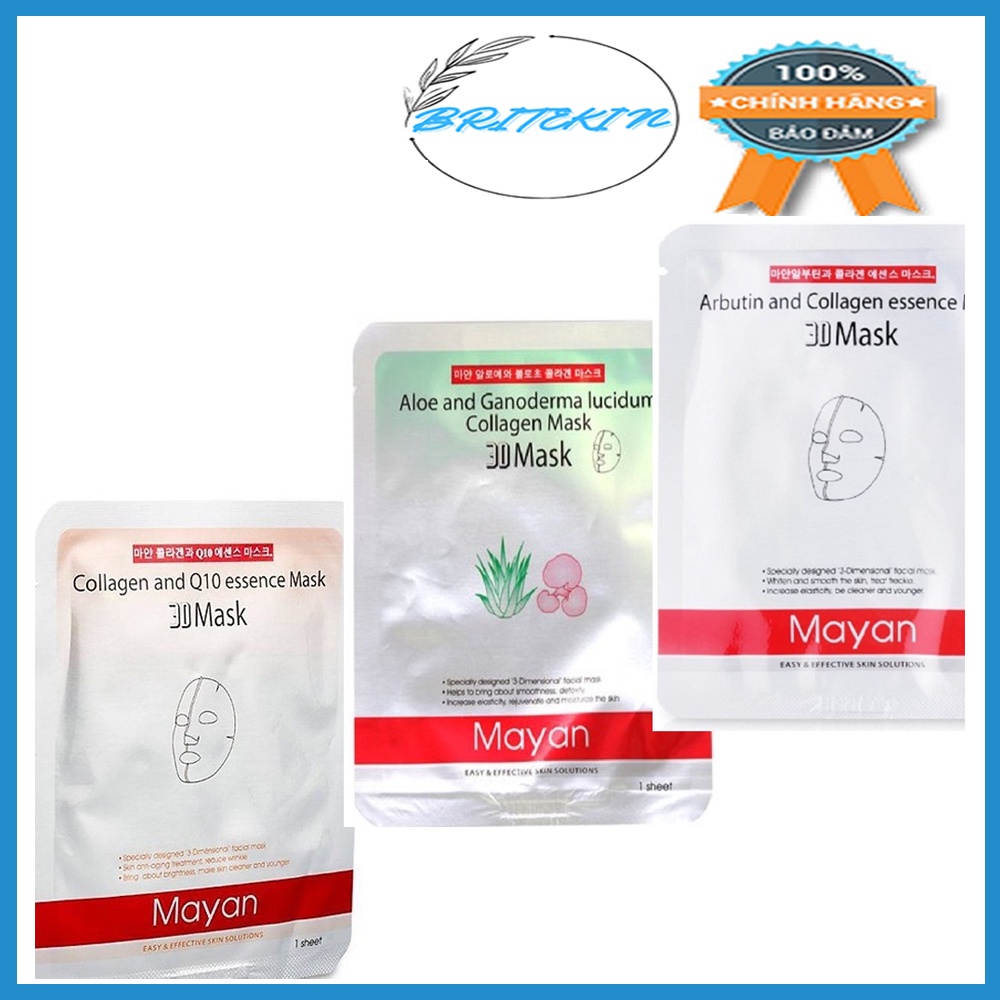 Dòng Mặt Nạ Hàn Quốc Mayan 3D (Miếng 25ml)