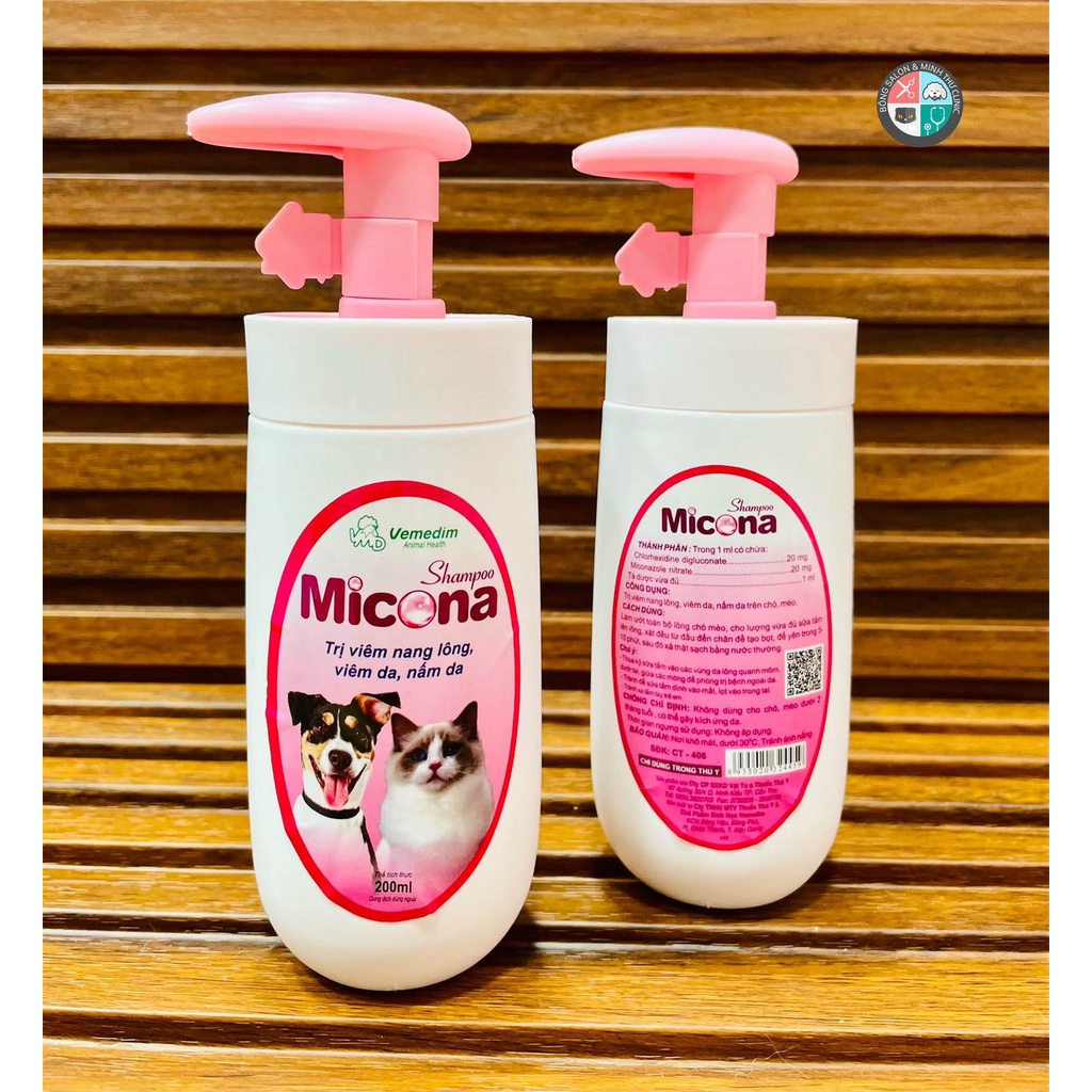 Sữa Tắm Phòng Trị Viêm Nấm Da Micona Shampoo