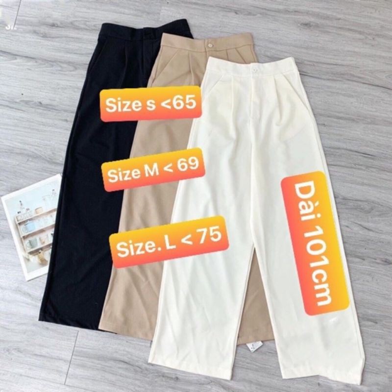 QUẦN ỐNG RỘNG LƯNG  THUN  DÀI XINH ĐẸP 101cm kèm ảnh thật | BigBuy360 - bigbuy360.vn