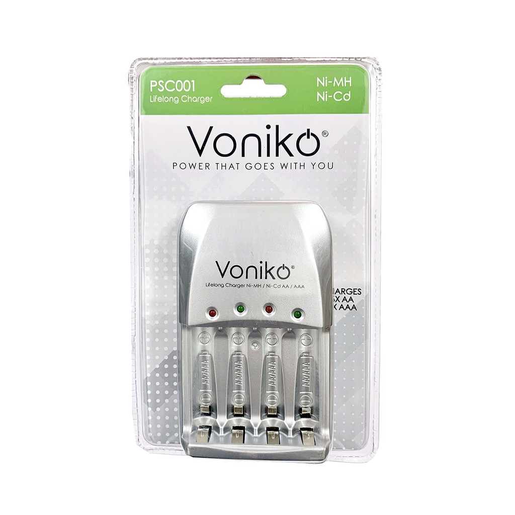 Sạc pin voniko usa PSC001 AA/AAA