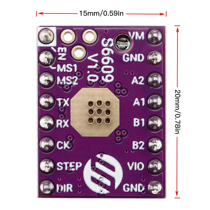 Mạch Điều Khiển Động Cơ Bước LIDU1 S6609 GC6609 Uart Cho Máy In 3D