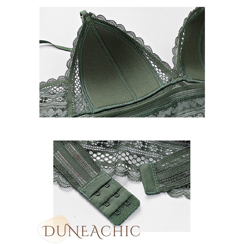 DUNEA Set Đồ Lót Phối Ren Phong Cách Quyến Rũ Dành Cho Nữ