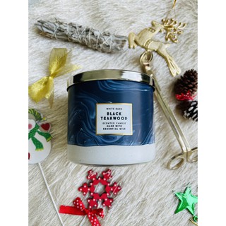 Nến thơm 3 bấc black teakwood bath and body works 411g