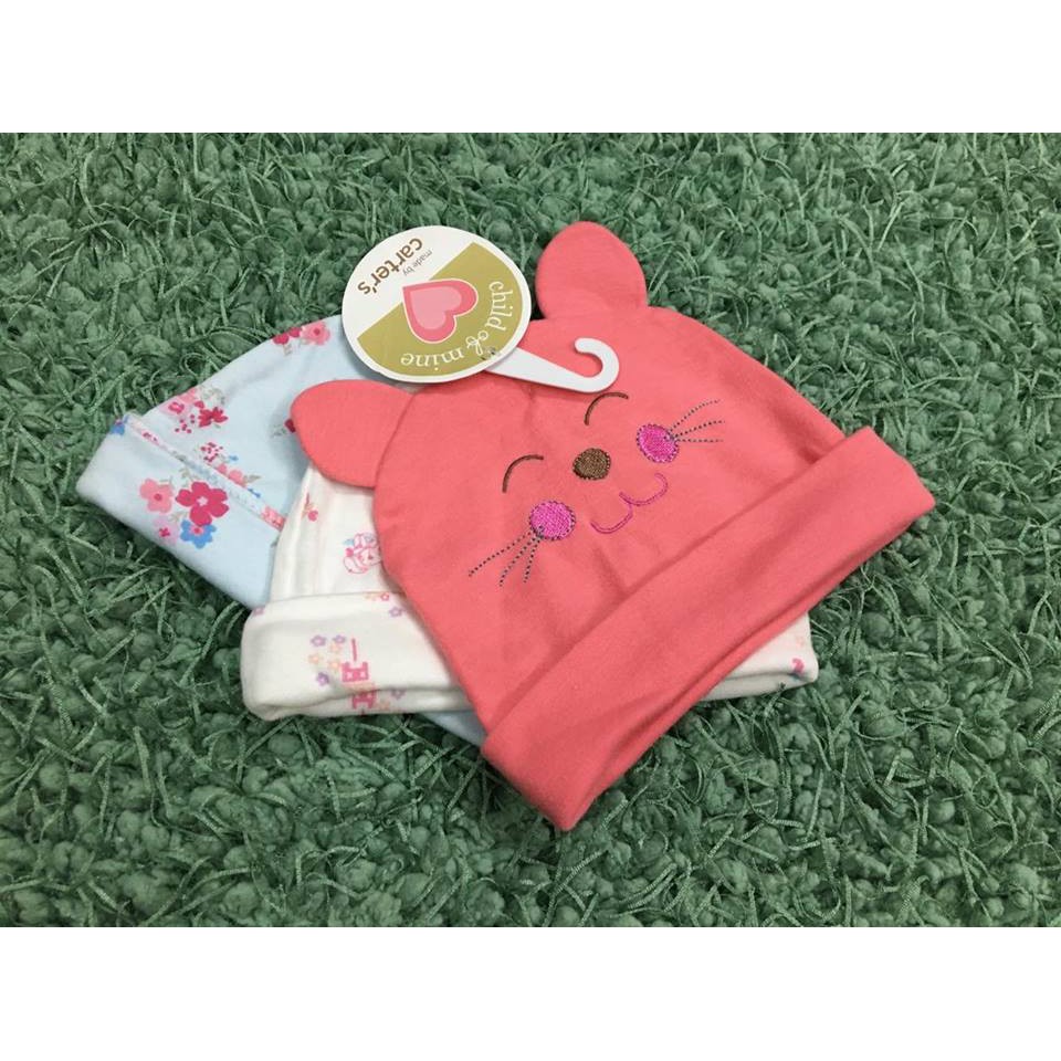 Set 3 Nón Sơ Sinh cotton Kids Center Thái Lan/ Mũ Sơ Sinh