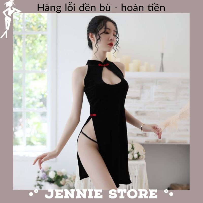 (1611)Cosplay sườn xám Trung Hoa hở lưng sexy - váy ngủ cổ trang gợi cảm