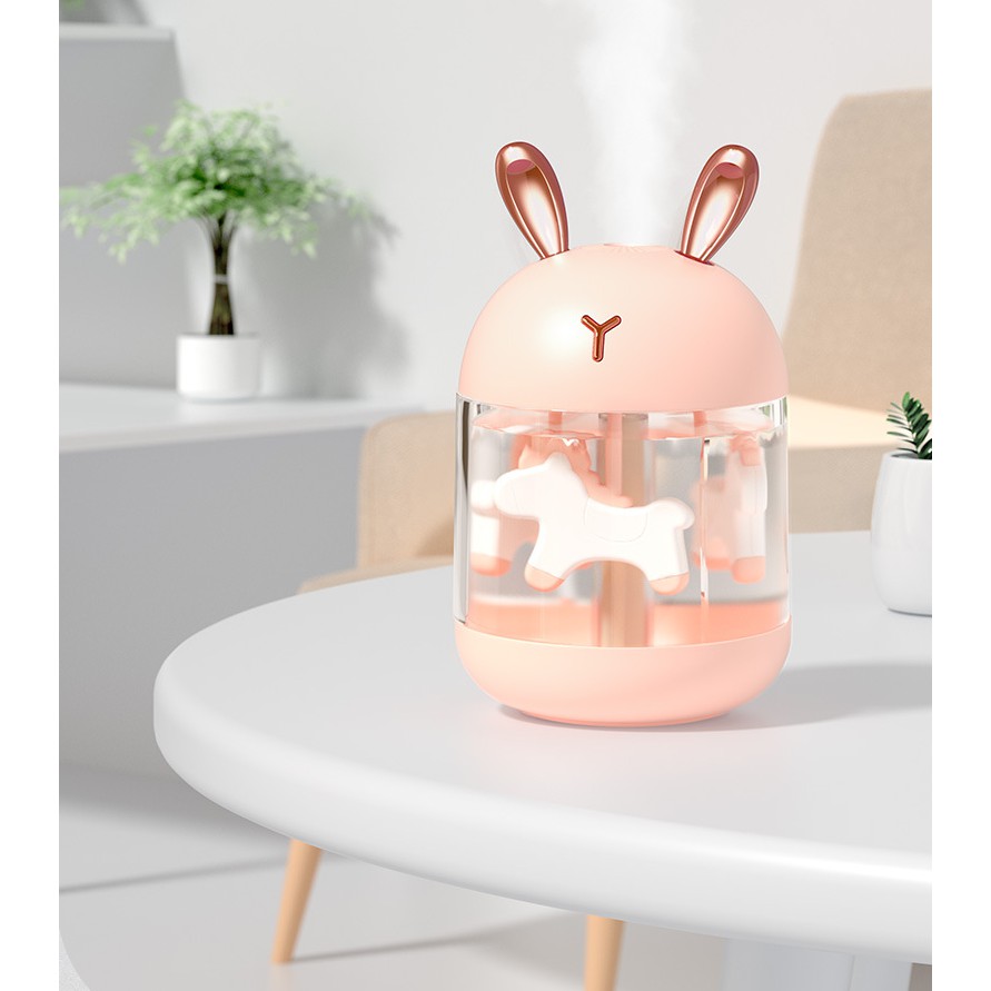 Máy phun sương mini Humidifier K5, dung tích 300ml, siêu nhỏ gọn và đáng yêu