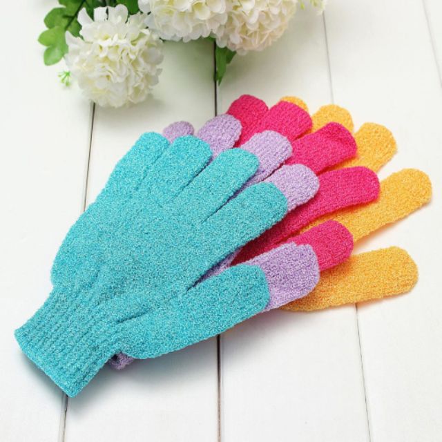 Găng tay đi tắm Bằng Xơ Mướp Giúp Mát Xa Và Tẩy Tế Bào Chết