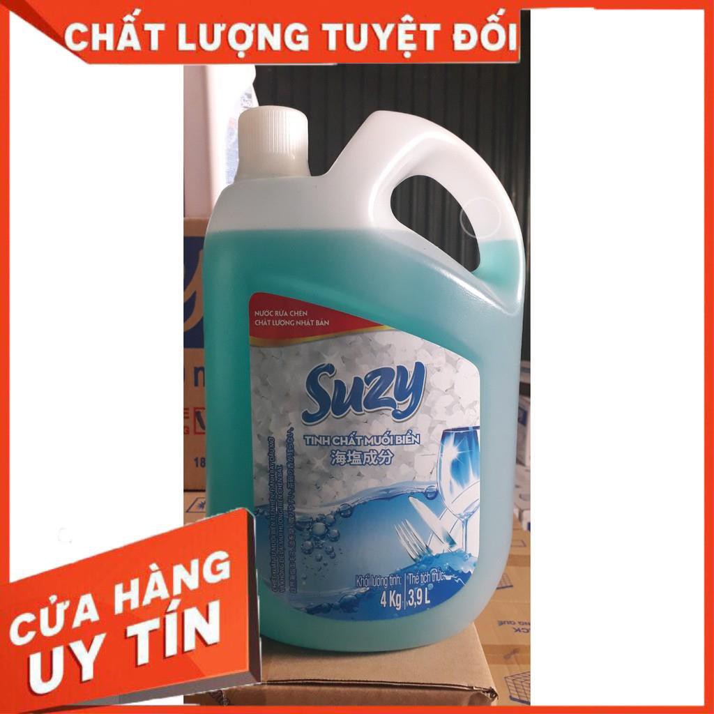 [SIÊU THÍCH] Nước Rửa Chén, Nước Rửa Bát Suzy Biển Xanh 4kg