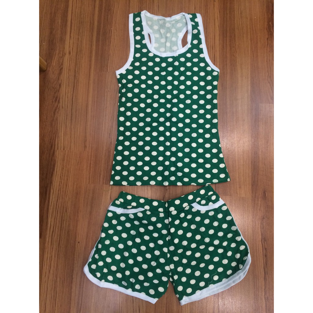 Bộ mặc nhà chấm bi MS03