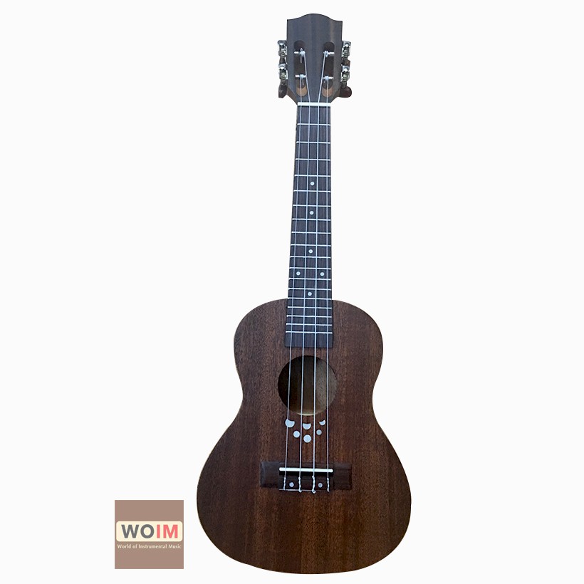 ĐÀN UKULELE CONCERT GỖ CAO CẤP PHÂN PHỐI BỞI WOIM - Mẫu chấm ở giữa -HÀNG CÓ SẴN