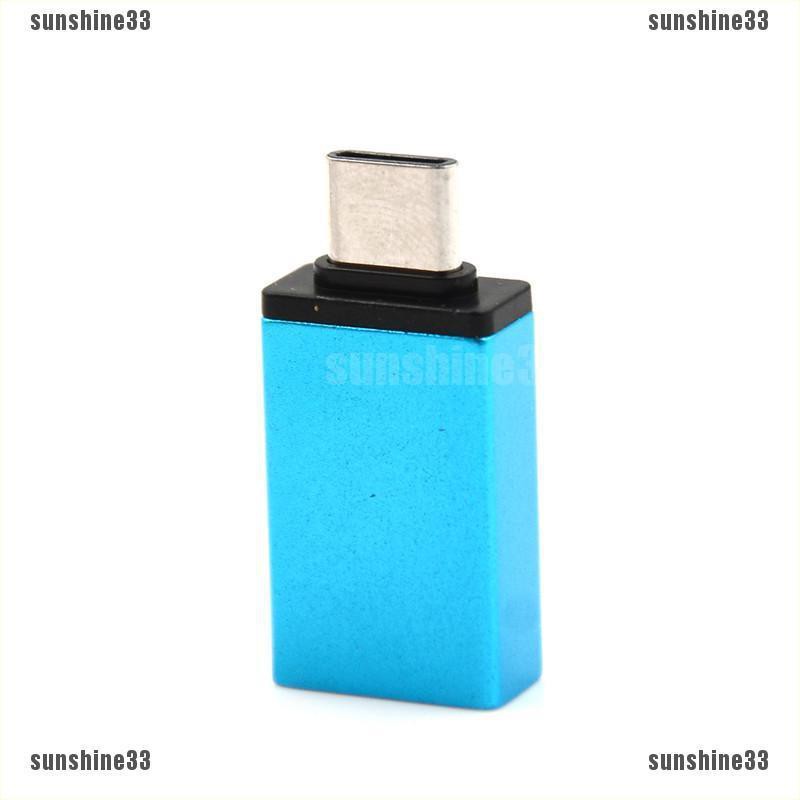 1Pc USB Type C Male to USB 3.0 Female OTG Data Sync Adapter For Phone Macbook