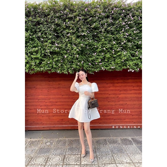 Váy tafta đính đá