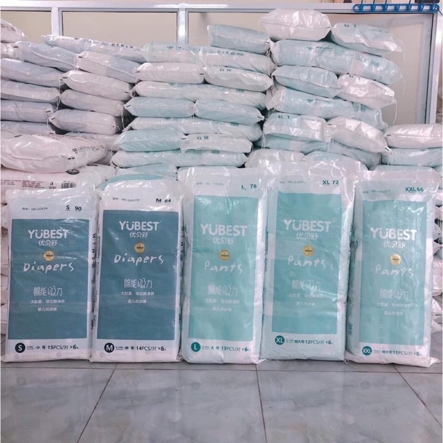 Bỉm Yubest gold quần M84,L78;XL72