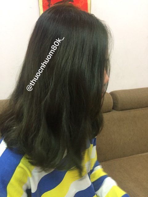 Thuốc nhuộm tóc màu XANH RÊU ĐEN ( tặng kèm trợ nhuộm , găng tay) | BigBuy360 - bigbuy360.vn